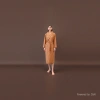 Light coffee-colored pure cotton milk silk ladies' bathrobe and bathrobe skirt Specification image